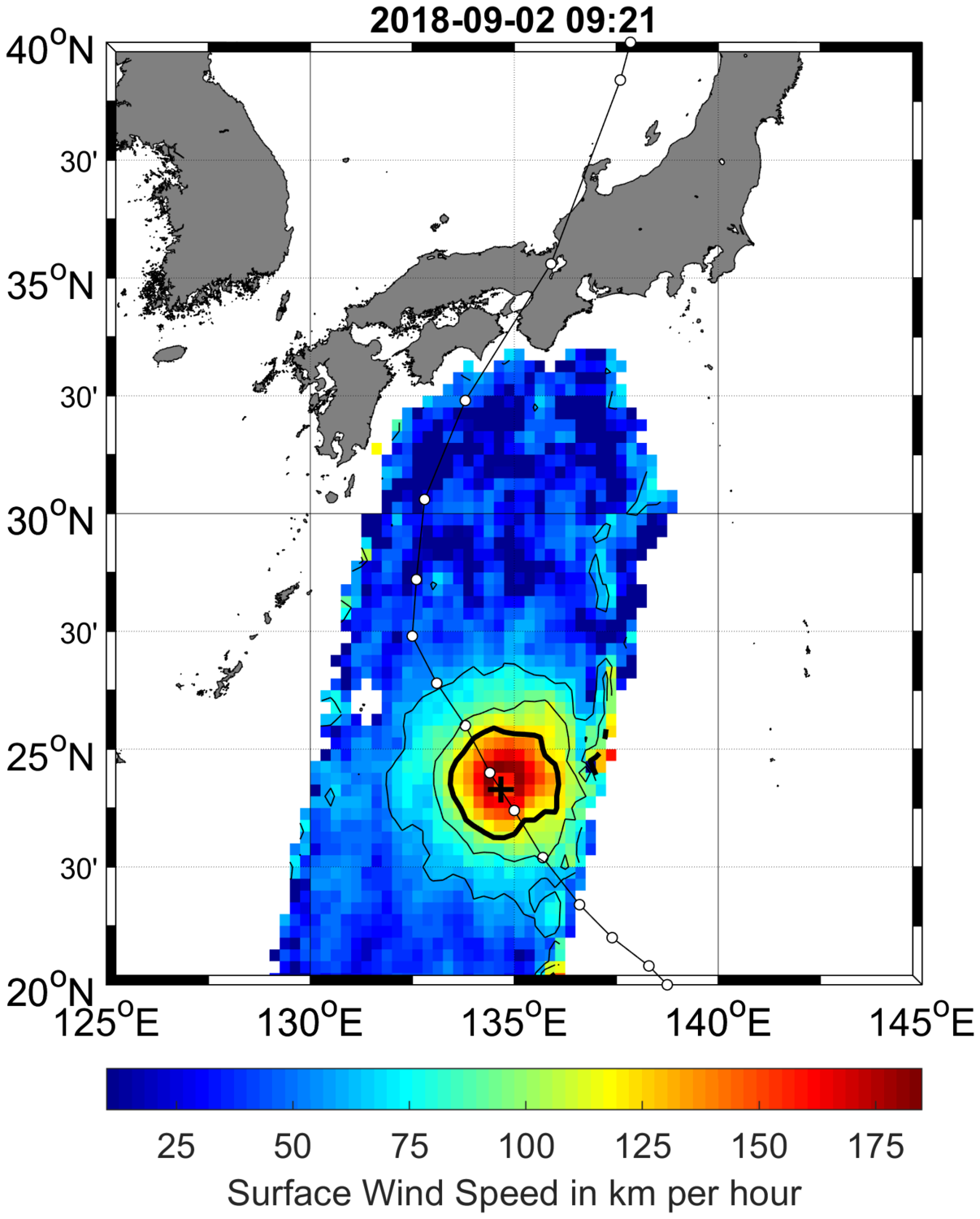 Super-Typhoon JEBI On 02 SEP 2018. - SMOS WIND DATA SERVICE & STORM ...